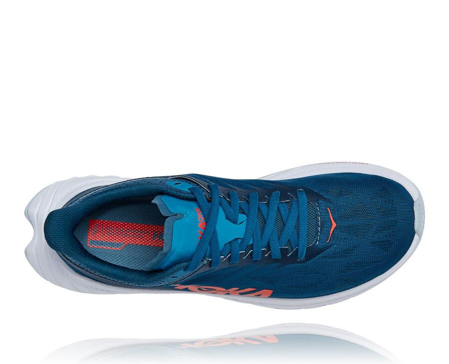 Zapatillas Running Hoka One One Mujer - Carbon X 2 - Azul Marino/Blancas - MNY021876